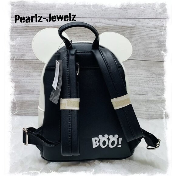Loungefly Disney Mickey Mouse Ghost Glow in the Dark  Halloween Mini Backpack main image 5